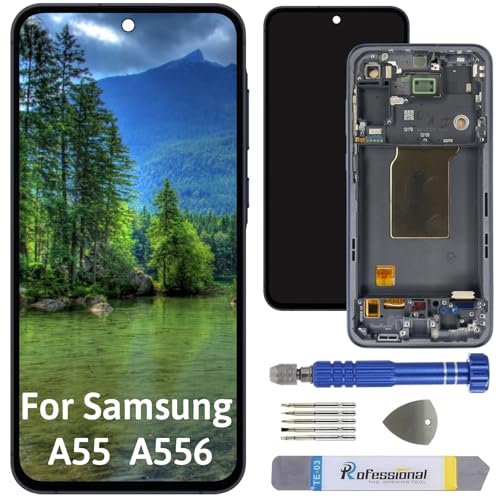 Int'x ORIGINAL OEM Display für Samsung A55 5G A556 LCD Bildschirm Ersatz Touchscreen mit Werkzeug Schwarz mit Rahmen Hohe Qualität von Int'x