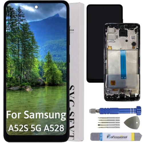 Int'x ORIGINAL OEM Display für Samsung Galaxy A52S 5G A528 LCD Bildschirm Ersatz Touchscreen mit Werkzeug Schwarz mit Rahmen Hohe Qualität Int'x ORIGINAL OEM Display für Samsung Galaxy A52S 5G A528 LCD Bildschirm Ersatz Touchscreen mit Werkzeug Schwarz mit Rahmen Hohe Qualität von Int'x