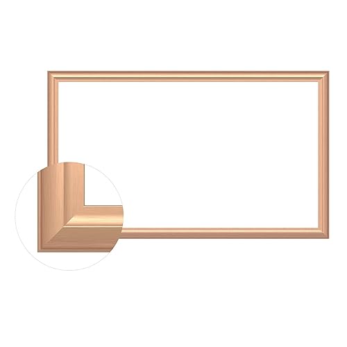 Intec brackets Gebürsteter Art-Deco-TV-Rahmen in Roségold, exklusiv für Samsung The Frame 43 Zoll Fernseher entwickelt von Intecbrackets