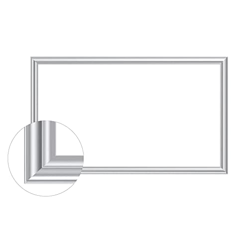 Intec brackets - Gebürsteter silberner Art-Deco-TV-Rahmen für Samsung The Frame 43 Zoll (109,2 cm) von Intecbrackets