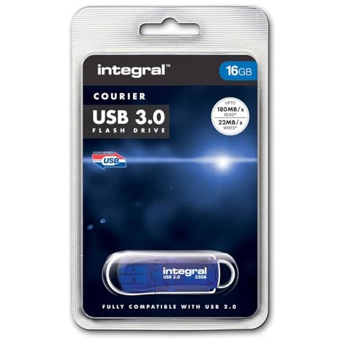 Best Price Square USB 3.0 Flash Drive Courier 16GB INFD16GBCOU3.0 by Integral von Integral