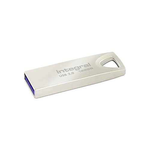 Integral 128GB USB Stick 3.0 | USB 3.0 Stick | Flash Drive | Fusion Metallgehäuse bis zu 110MB/s | USB Stick Schlüsselanhänger | USB Stick 128GB| USB Stick 128 | 128 GB USB Stick von Integral