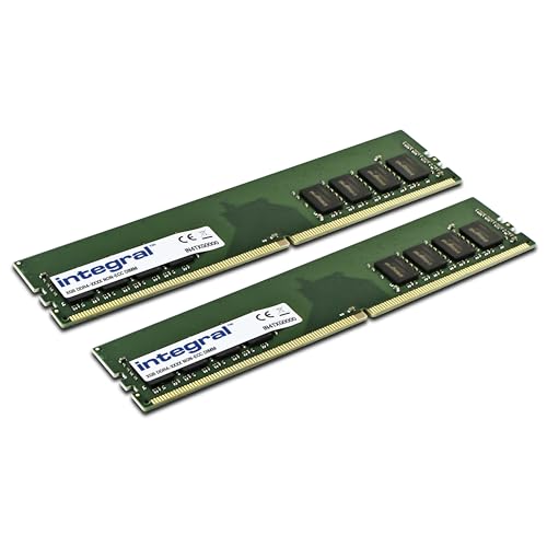 Integral 16GO Kit (2x8GO) DDR4 RAM 3200MHz (oder 2933MHz, 2666MHz & 2400MHz) SDRAM Desktop/ Computer PC4-25600 Arbeitsspeicher von Integral