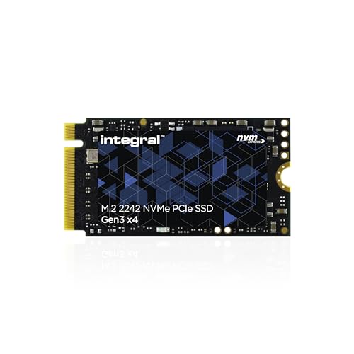 Integral 1TB NVME M.2 SSD 2242 NVMe PCIe Gen3 x4 SSD - Read Speed bis zu 3400MB/s, Write Speed bis zu 3000MB/s - Internes 2242 SSD - Kompatibel mit PCs, NUCs, ultradünnen Laptops und Tablets von Integral