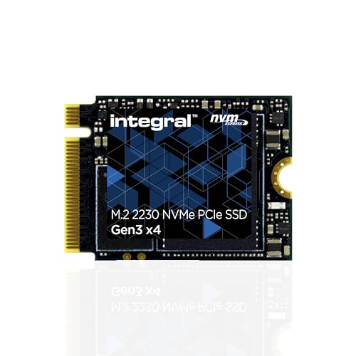 Integral 1TB NVMe M.2 2230 SSD PCIe Gen3 x4 - Read Speed bis zu 3400MB/s, Write Speed bis zu 3000MB/s - Internes SSD 2230 1TB - Valve Steam Deck SSD, Microsoft Surface Pro, PC & Laptop kompatibel von Integral