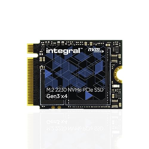 Integral 1TB NVMe M.2 2230 SSD PCIe Gen3 x4 - Read Speed bis zu 3400MB/s, Write Speed bis zu 3000MB/s - Internes SSD 2230 1TB - Valve Steam Deck SSD, Microsoft Surface Pro, PC & Laptop kompatibel von Integral