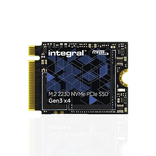 Integral 1TB NVMe M.2 2230 SSD PCIe Gen3 x4 - Read Speed bis zu 3400MB/s, Write Speed bis zu 3000MB/s - Internes SSD 2230 1TB - Valve Steam Deck SSD, Microsoft Surface Pro, PC & Laptop kompatibel Integral 1TB NVMe M.2 2230 SSD PCIe Gen3 x4 - Read Speed bis zu 3400MB/s, Write Speed bis zu 3000MB/s - Internes SSD 2230 1TB - Valve Steam Deck SSD, Microsoft Surface Pro, PC & Laptop kompatibel von Integral
