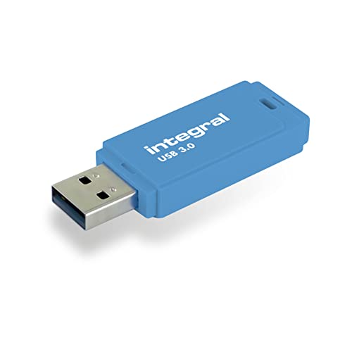 Integral 256GB Neon blau USB Stick SuperSpeed Fast Memory USB 3.0 Flash Drive, Blue von Integral
