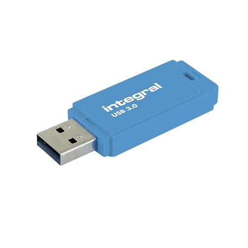 Integral 256GB Neon blau USB Stick SuperSpeed Fast Memory USB 3.0 Flash Drive, Blue von Integral