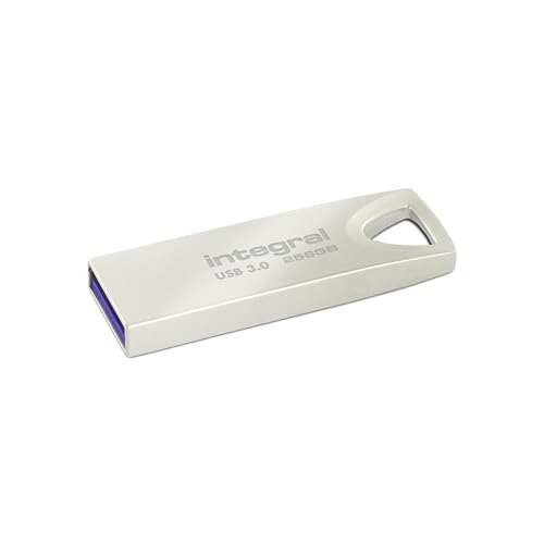 Integral 256GB USB Stick 3.0 | USB 3.0 Stick | Flash Drive | Fusion Metallgehäuse bis zu 110MB/s | USB Stick Schlüsselanhänger von Integral