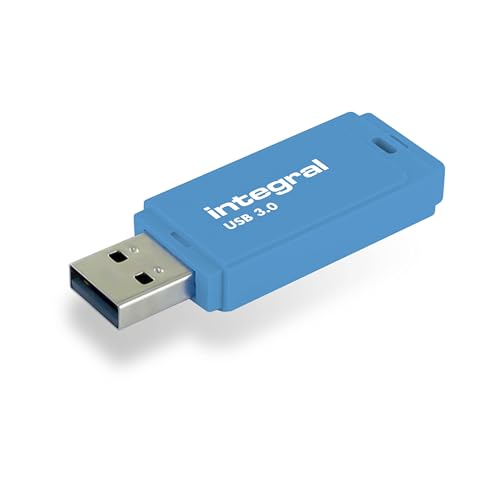 Integral 512 GB Neon USB Stick 3.0 Schlüsselanhänger, Blue von Integral