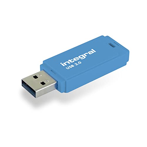 Integral 512 GB Neon USB Stick 3.0 Schlüsselanhänger, Blue von Integral