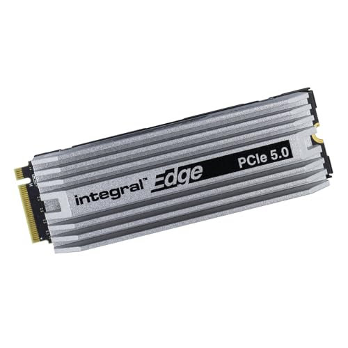 Integral Edge 1TB Gen5 M.2 2280 NVMe SSD mit Kühlkörper - Bis zu 11.000MB/s Lesen & 8500MB/s Schreiben - Gaming, Video- & Fotobearbeitung, Design, 3D-Rendering und mehr - Internes von Integral