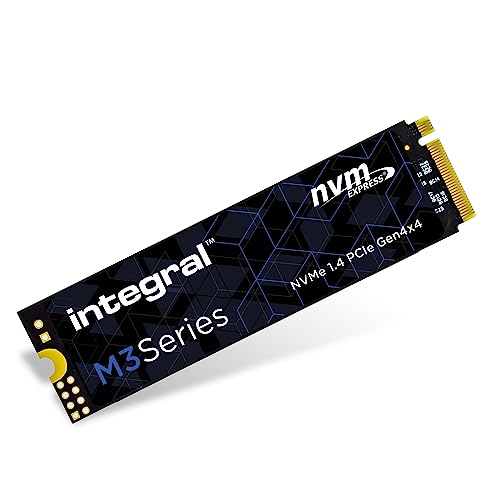 Integral HIGH-Speed Gen4 SSD - Bis zu 3550MB/s LESEN, 2700MB/s SCHREIBEN (Sequential Speed) Bis zu 340K I0PS LESEN, 550K I0PS SCHREIBEN (Random Speed) | SSD 1TB | 1TB SSD | M2 SSD 1TB | M.2 SSD 1TB von Integral