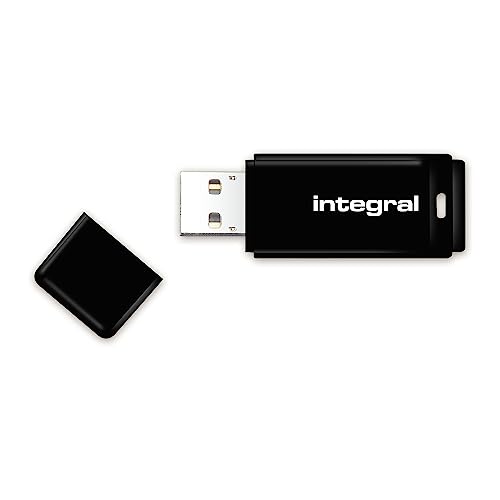 Integral 128GB Schwarzer USB 2.0 Speicher-Flash-Laufwerk von Integral