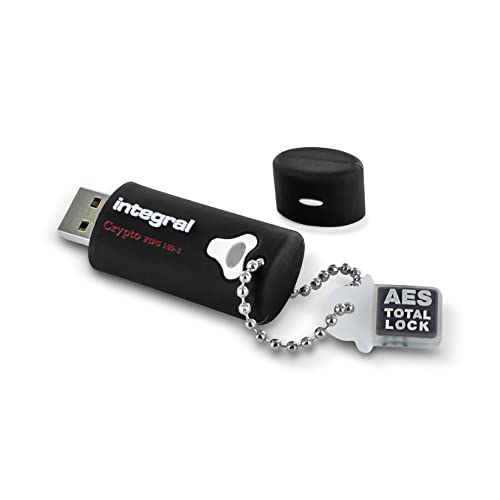 Integral Memory 8GB Crypto-140-2 256-Bit 3.0 USB Stick verschlüsselt Passwort geschützt FIPS 140-2 Level 3 zert. Schutz vor Brute-Force-Angriffen Robustes dreilagige, wasserdichtes Design von Integral