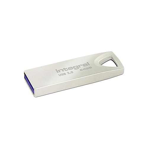 Integral 64GB USB-Speicher 3.0 Flash-Laufwerk Arc mit Metallgehäuse, bis zu 90MB/s von Integral