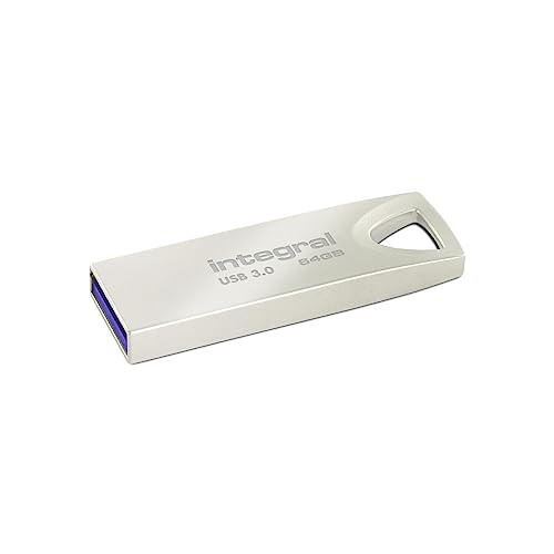 Integral 64GB USB-Speicher 3.2 Gen 1 Flash-Laufwerk Arc mit Metallgehäuse, bis zu 90MB/s von Integral