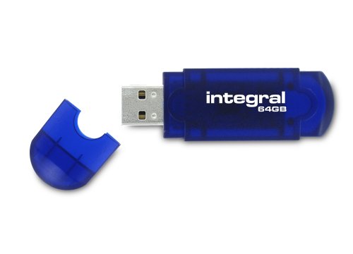 Integral Memory Evo INFD64GBEVOBL 64GB USB-Stick königsblau von Integral