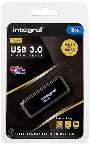 Integral Memory INFD16GBNOIR3.0 16GB Speicherkarte schwarz von Integral