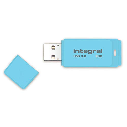 Integral Memory INFD8GBPASBLS3.0 8GB Speicherkarte himmelblau von Integral