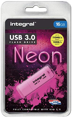 Integral Neon 16GB USB-Stick USB3.0 pink von Integral