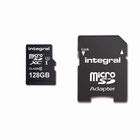 Integral – microSDXC 128 GB Speicherkarte kompatibel mit 4K High Speed CL10 UHS-1 U3 95 MB/s Lesen und 90 MB/s Schreiben, inkl. SD-Adapter von Integral