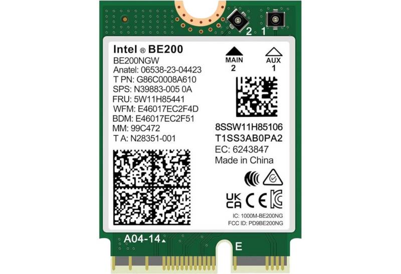 Intel® Intel® Wi-Fi 7 BE200 vPro, WLAN-Adapter Netzwerk-Adapter von Intel®
