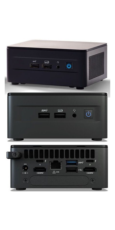 Intel® Intel NUC12WSHi7 (Intel Core i7-1260P 4,70GHz, 2x HDMI, 2x Thunderbolt Mini-PC von Intel®