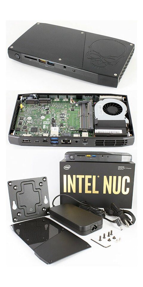 Intel® Intel NUC6i7KYK (Intel Core i7-6770HQ CPU 4x 2.6Ghz, 1x HDMI, 1x dP, 2 Mini-PC von Intel®
