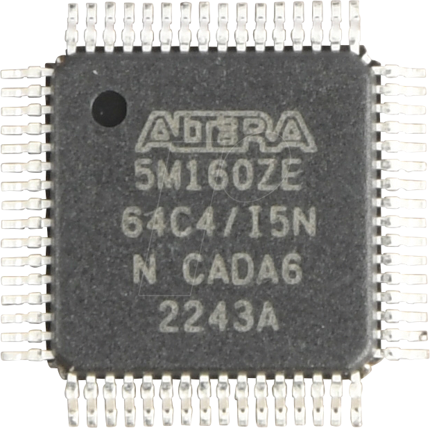 5M160ZE64I5N - CPLD, 128Macro 54I/O 14ns TQFP64 von Intel