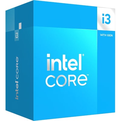 INTEL Core i3-14100 3,5 GHz 4 Kerne 17MB Cache Sockel 1700 (Boxed o. Lüfter) von Intel