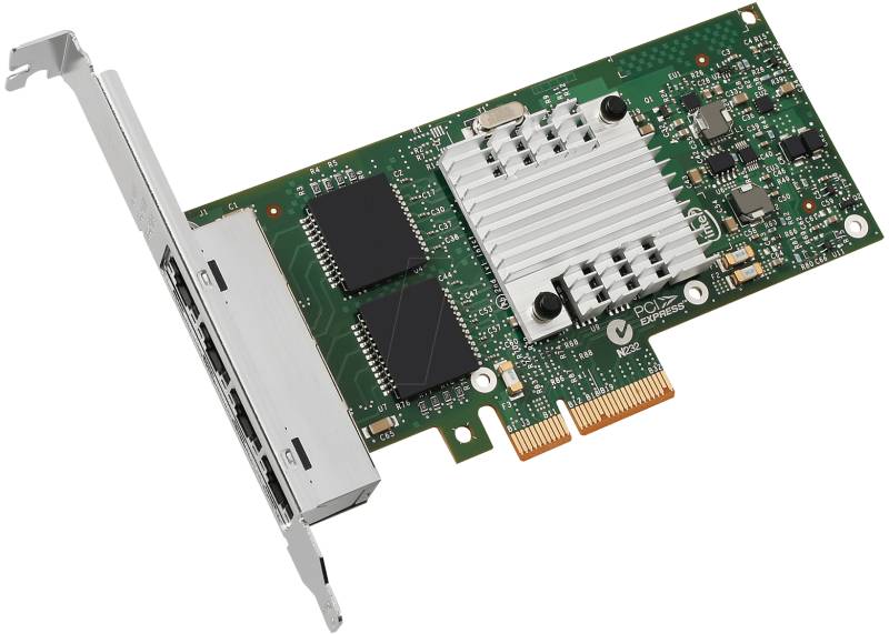INTEL I350T4V2 - Netzwerkkarte, PCI Express, Gigabit Ethernet, 4x RJ45 von Intel
