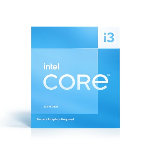 Intel® Core™ 13. Generation i3-13100F Desktop Prozessor (4 Core (4 P-Core), 12 MB Cache, up to 4,5 GHz, LGA1700) von Intel