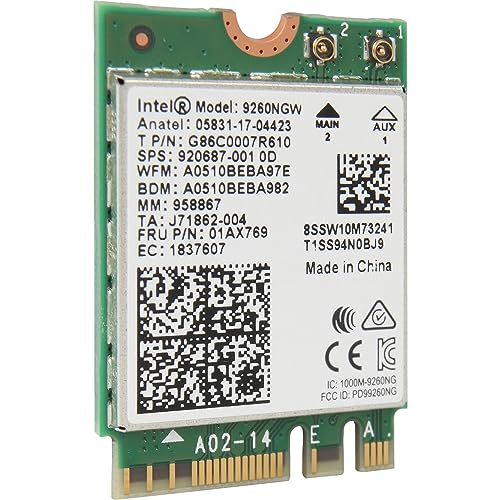 Intel® Dual Band WLAN-AC 9260 M.2 WLAN-Adapter von Intel