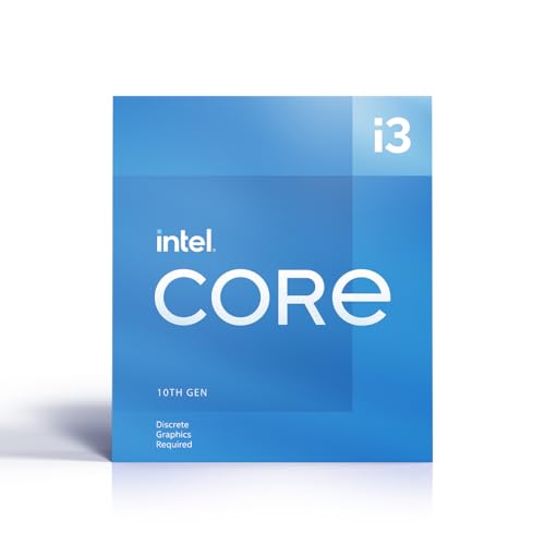 Intel Core i3-10105F 10. Generation Desktop Prozessor (Basistakt: 3.7GHz Tuboboost: 4.4GHz, 4 Kerne, LGA1200) BX8070110105F von Intel