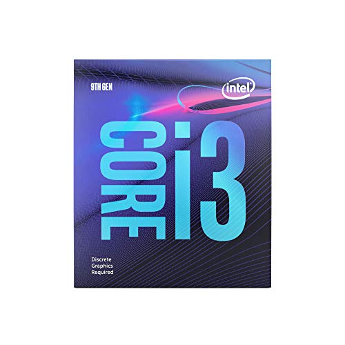 Intel Core i3-9100F Desktop Prozessor (4 Core bis 4, 2 GHz ohne Prozessorgrafik LGA1151 300 Series 65W von Intel