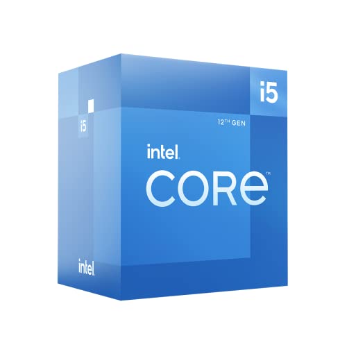 Intel Core i5-12400 12. Generation Desktop Prozessor (Basistakt: 2.5GHz, 6 Kerne, LGA1700, RAM DDR4 und DDR5 bis zu 128GB) BX8071512400 Silber von Intel