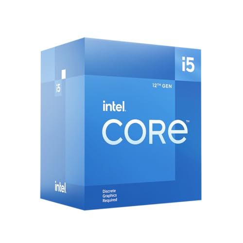 Intel Core i5-12400F 12. Generation Desktop Prozessor (Basistakt: 2.5GHz, 6 Kerne, LGA1700, RAM DDR4 und DDR5 bis zu 128GB) BX8071512400F von Intel