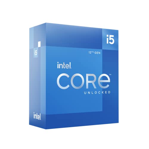 Intel Core i5-12600K 12. Generation Desktop Prozessor (Schwarz, Basistakt: 3.7GHz Turboboost: 4.9GHz, 6 Kerne, LGA1700, RAM DDR4 und DDR5 bis zu 128GB) BX8071512600K von Intel