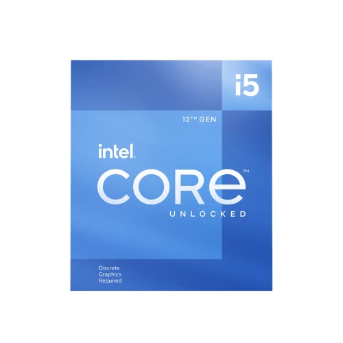 Intel Core i5-12600KF 12. Generation Desktop Prozessor (Basistakt: 3.7GHz Turboboost: 4.9GHz, 6 Kerne, LGA1700, RAM DDR4 und DDR5 bis zu 128GB) BX8071512600KF von Intel