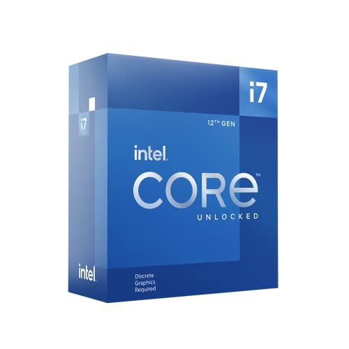 Intel® Core™ i7-12700KF Desktop-Prozessor, 12 (8P+4E) Kerne, bis zu 5,0 GHz, übertaktbar, LGA1700, Chipsatz der 600er-Reihe, 125 W von Intel