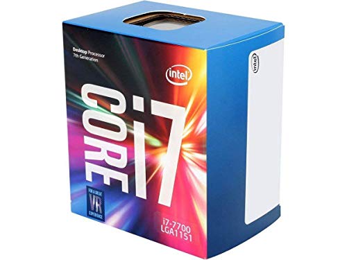 Intel Core i7-7700 Prozessor der 7. Generation (bis zu 3.6 GHz mit Intel Turbo-Boost-Technik 2.0, 8 MB Intel Smart-Cache) von Intel