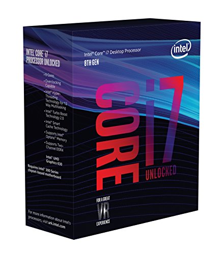 Intel Core i7-8700K Prozessor (12 MB Cache, bis zu, 6 core, 3.70 GHz) von Intel