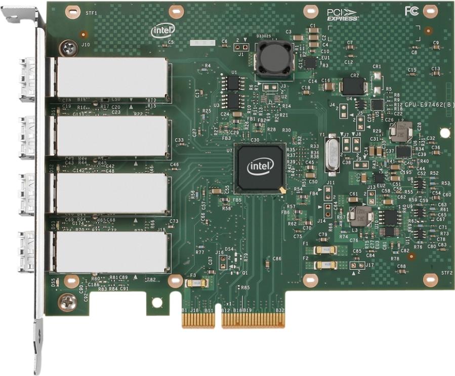 Intel ETHERNET I350-F4 SERVER ADAPTER RJ45 PCI-E BULK (I350F4BLK) von Intel