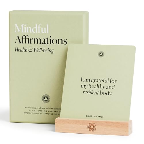 Mindful Affirmations for Health & Wellbeing, Daily Words of Inspiration Karten, Selbstbestätigung inspirierende Geschenke, Deck von 52,Intelligente Veränderung von Intelligent Change