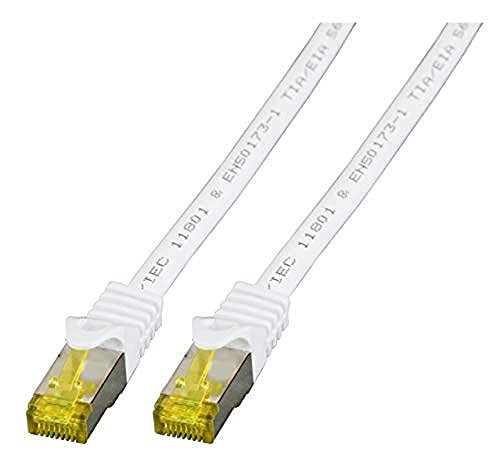 EFB-Elektronik - CAT. 6A Netzwerkkabel - 1 m LAN Kabel Ethernet Kabel Patchkabel mit Klinken-/Knickschutz - RJ45 Anschluss, S/FTP LSZH - weiß von Intellinet