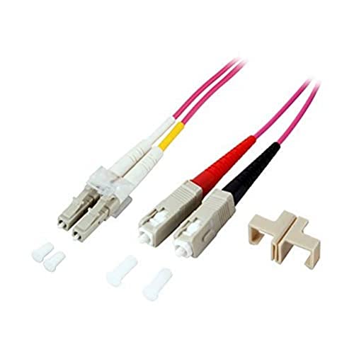 EFB Elektronik Duplex Jumper LC-SC 50/125,OM4,LSZH,Erika violett,2.0mm,2m von Intellinet