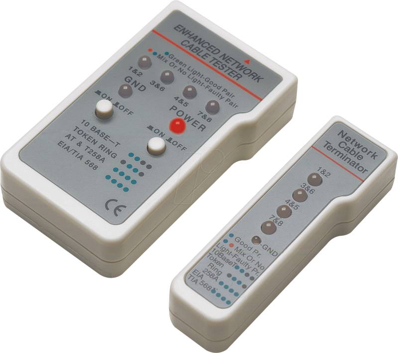 INT 351898 - Multifunktions Kabeltester, RJ45/RJ11 von Intellinet