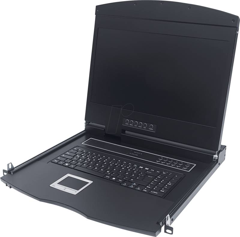 INT 508117 - 19 Zoll KVM Konsole, 19'' TFT mit Tastatur DE von Intellinet